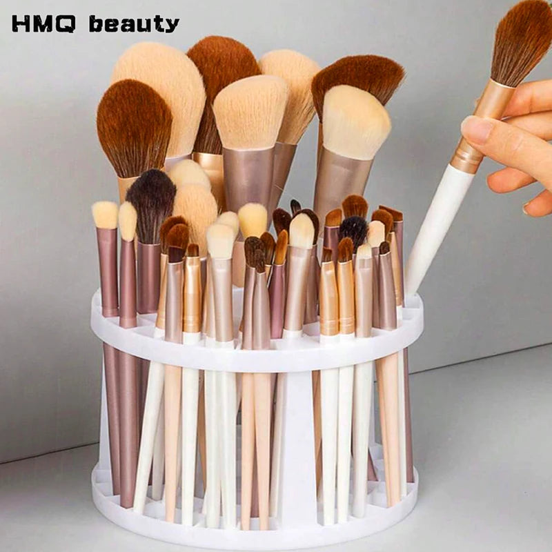 Cosmetic Brush Storage Holder – Large Capacity Organizer with Multi-Hole Slots