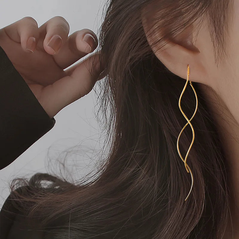 Line Drop Earrings for Women