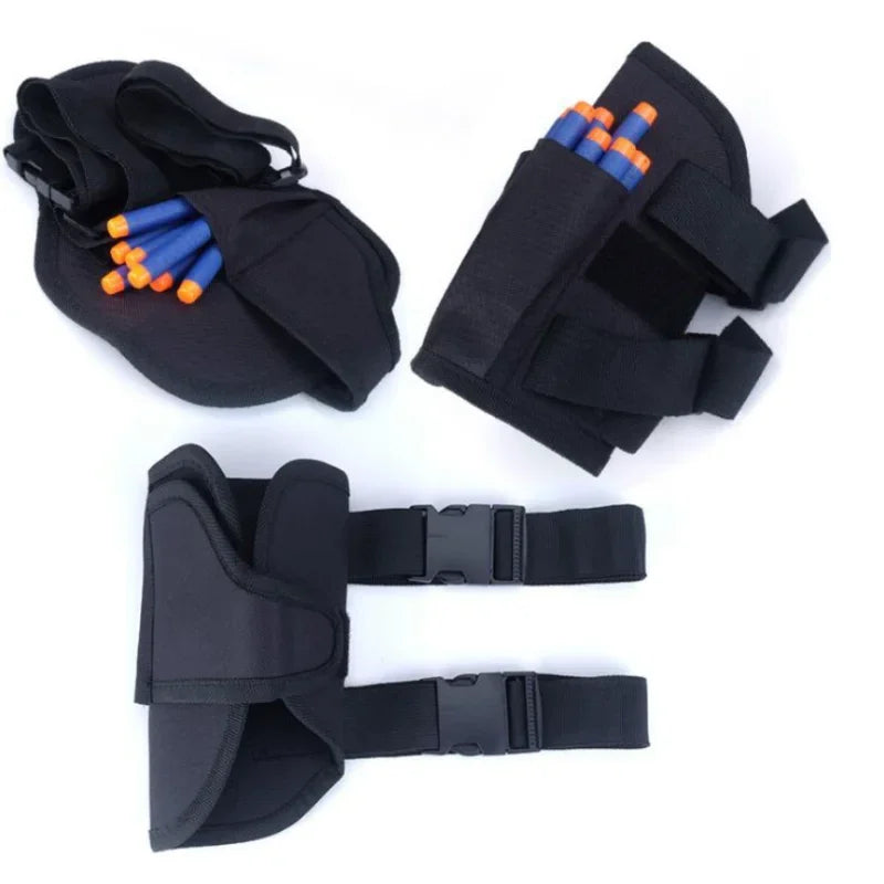 Kids Tactical Waist Bag & Dart Wrister Kit for Nerf N-Strike Elite Blasters