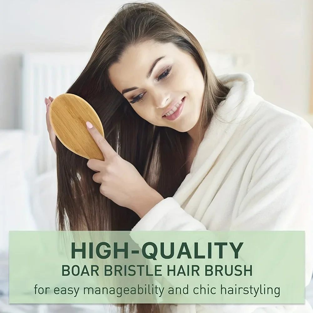 Natural Boar Bristle Hair Brush