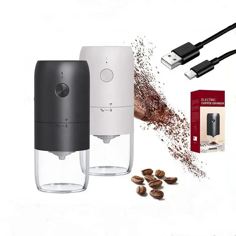 Mini Ceramic Coffee Grinder – Portable Electric One-Click Grinding Machine