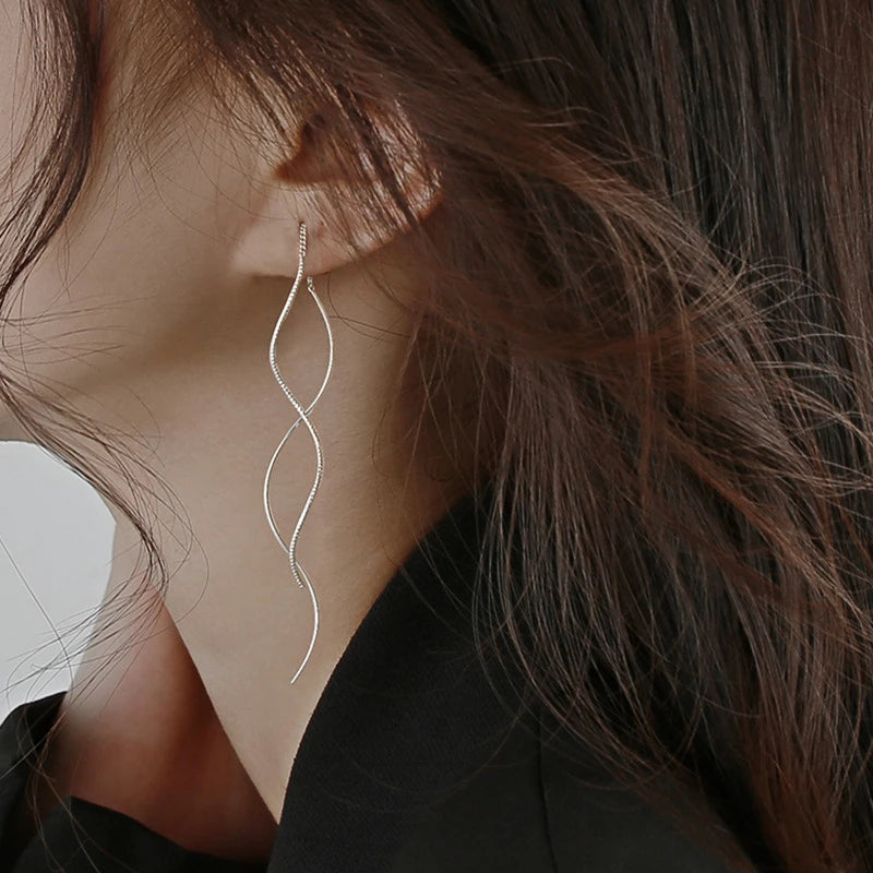 Line Drop Earrings for Women