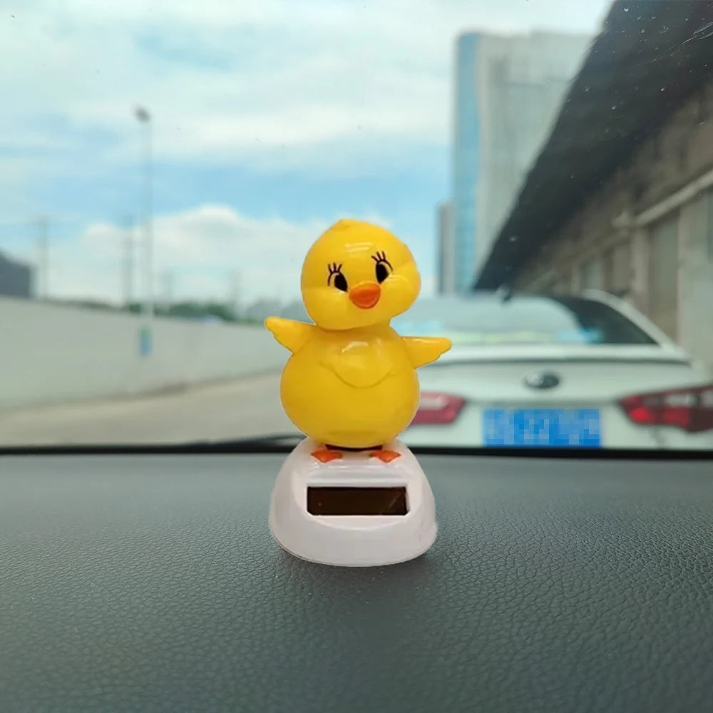 Solar Shaking Head Chicken Design Car Dashboard