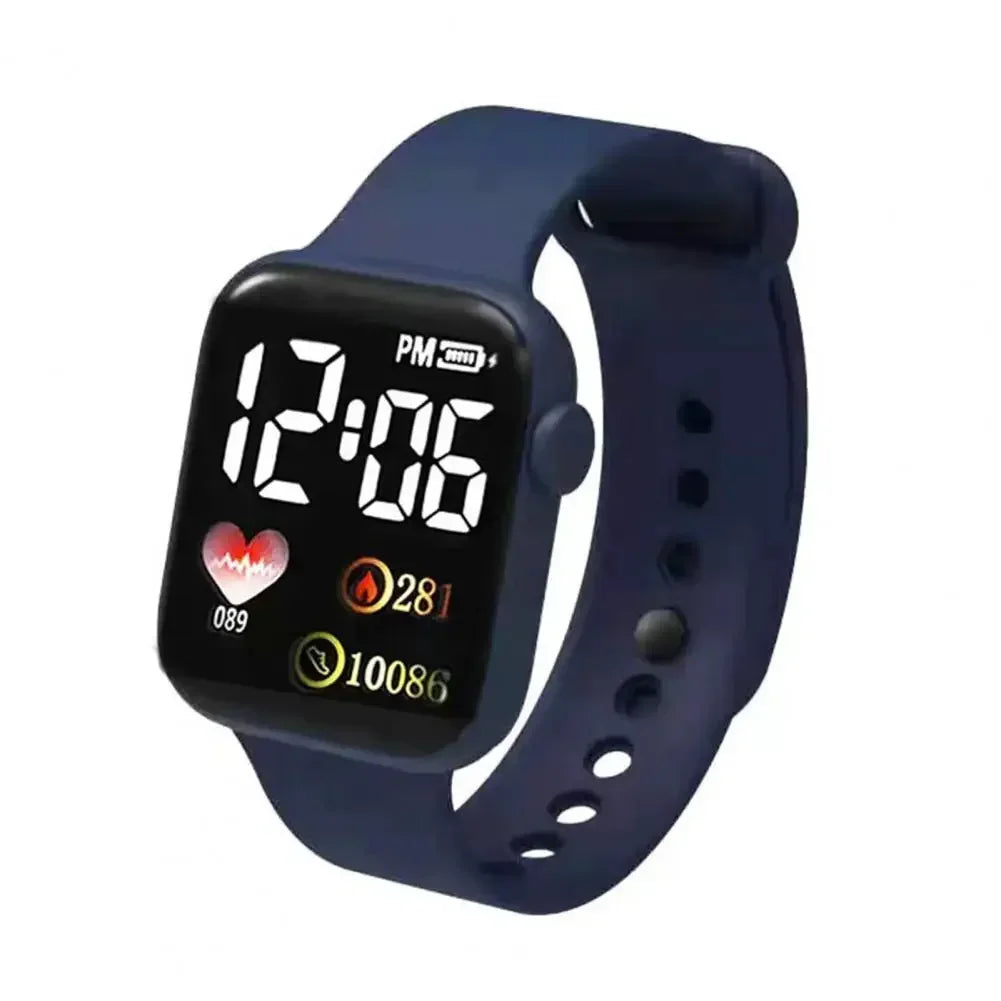 LED Sports Smart Watch – Digital Silicone Wristwatch for Men & Women