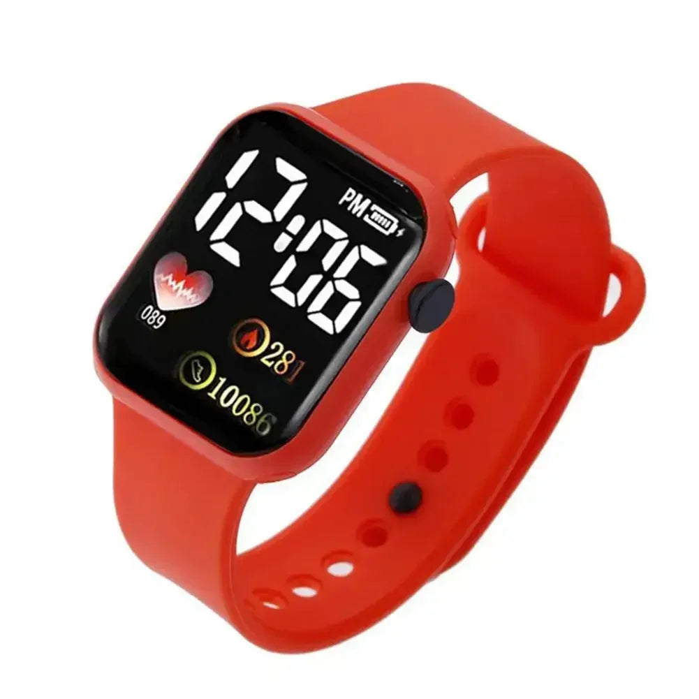 LED Sports Smart Watch – Digital Silicone Wristwatch for Men & Women