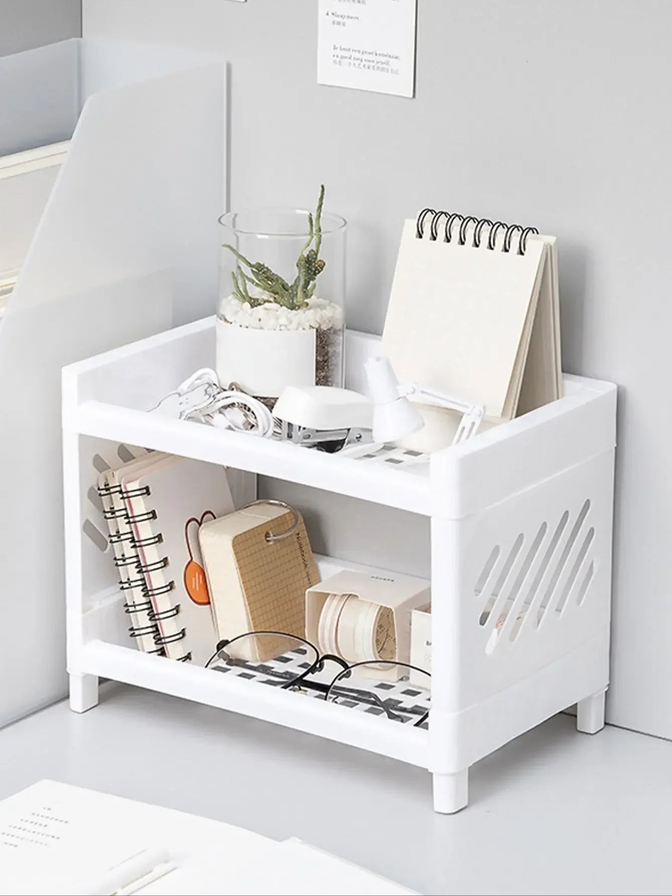 Desktop Double Layer Storage Rack