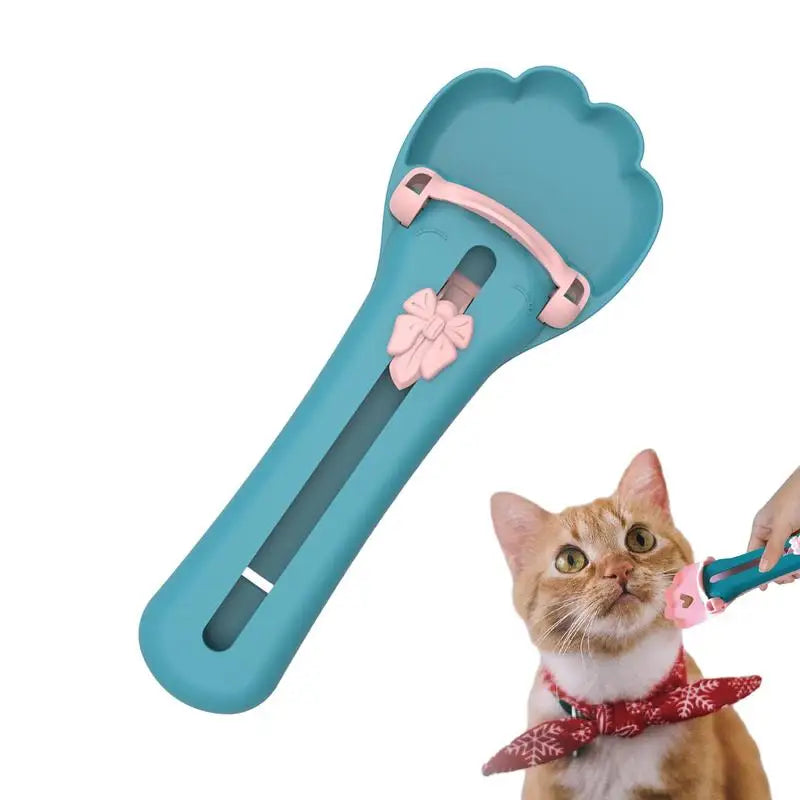 Pets Feed Spoon Cat Wet Treat Bars Squeezer Cereal Dispenser