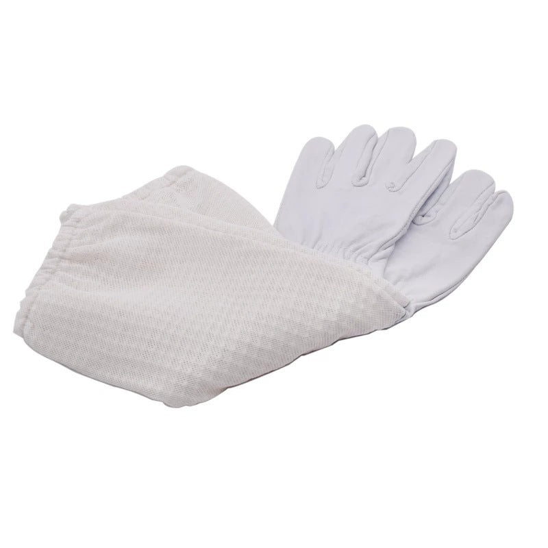 Three-Layer Breathable Mesh Sheepskin Anti-Bee Gloves – Protection Gloves