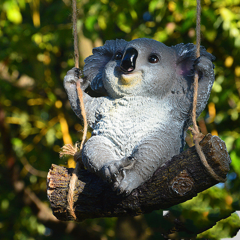 Koala Panda Animal Hanger – Resin Craft Pendant for Kindergarten & Shop Decoration